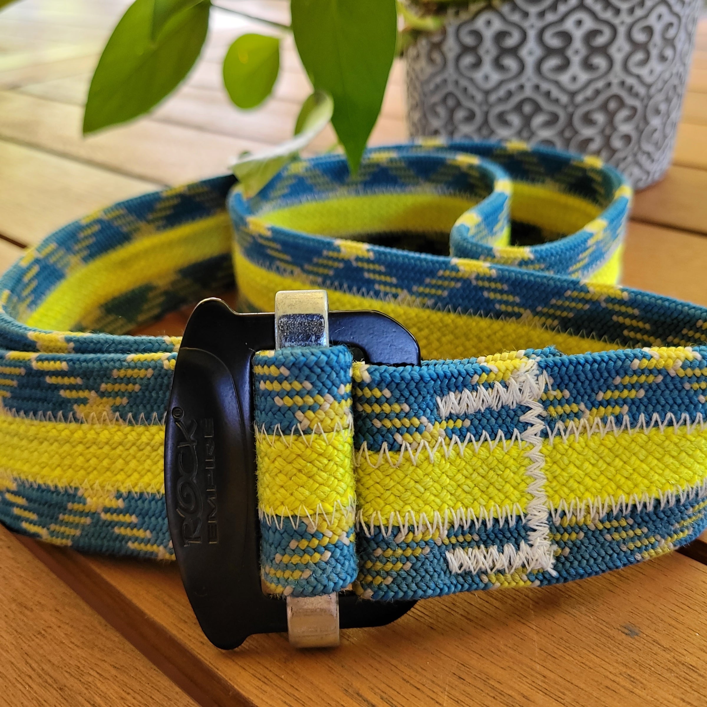 Upcycled Rope Belts in Stunning Bright Colours Send On Upcycling